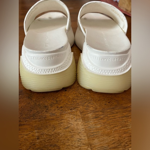 STELLA MCCARTNEY AUTHENTIC Platform Slides Mules White - Picture 5 of 14